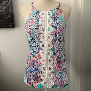 NWT Lilly Pulitzer Annabelle top in print shell me about it